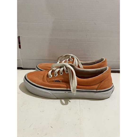 VANS  Old Skool  big kids Size 2 Orange canvas skateboard sneaker Shoes - Picture 3 of 7